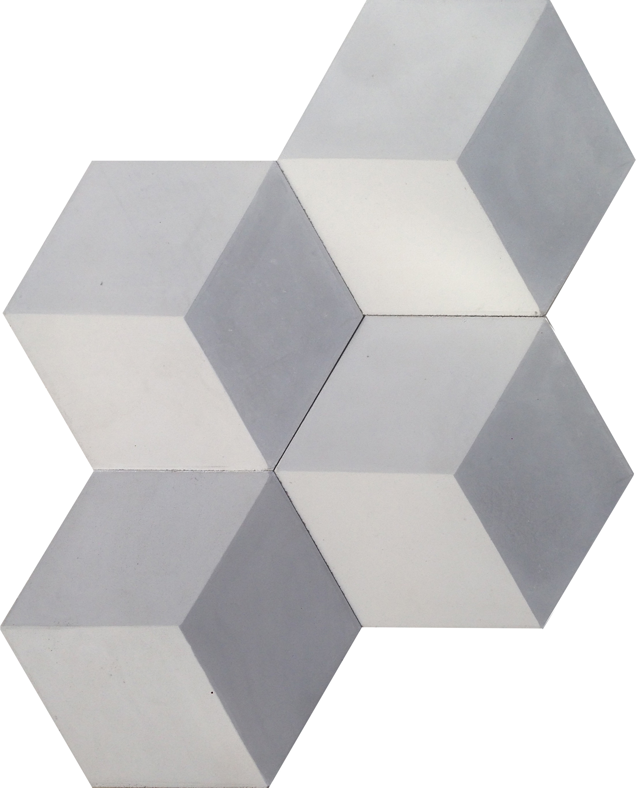 Hexagonal Geometric Grey Encaustic Tile 20cm*23cm*1.5cm